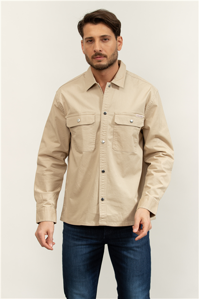 Calvin Klein LS Utility Relaxed Overshirt Erkek Gömlek