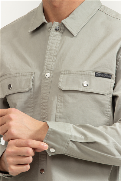 Calvin Klein LS Utility Relaxed Overshirt Erkek Gömlek