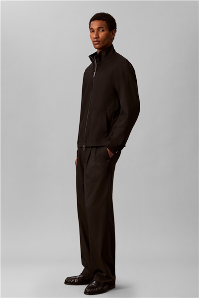 Calvin Klein Ls Wool Blend Zip Jkt Erkek Mont Siyah