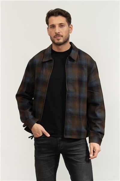 Calvin Klein Ls Yd Wool Flannel Fz Erkek Mont
