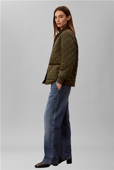 Calvin Klein Lw Mid Down Quilted Liner Jacket Kadın Mont Yeşil