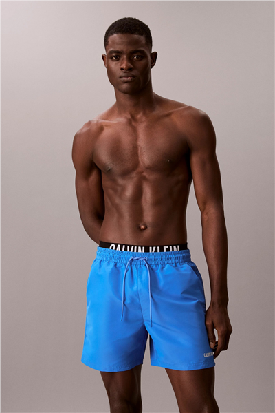 Calvin Klein Medium Drawstring Bo Erkek Şort Mayo Mavi