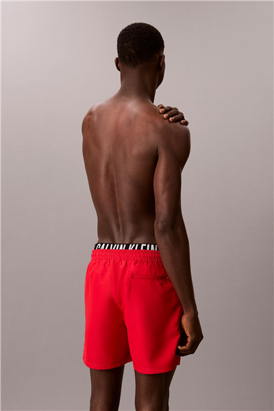 Calvin Klein Medium Drawstring Bo Erkek Şort Mayo Kırmızı
