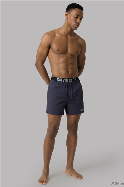 Calvin Klein Medium Drawstring Bo Erkek Şort Mayo Çok Renkli