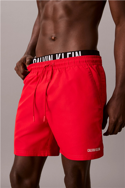 Calvin Klein Medium Drawstring Bo Erkek Şort Mayo Kırmızı