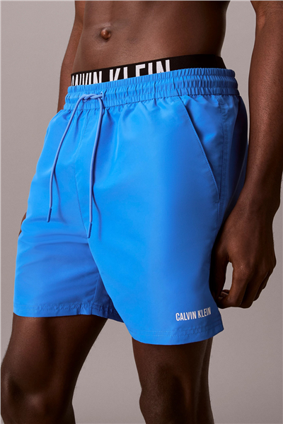 Calvin Klein Medium Drawstring Bo Erkek Şort Mayo Mavi