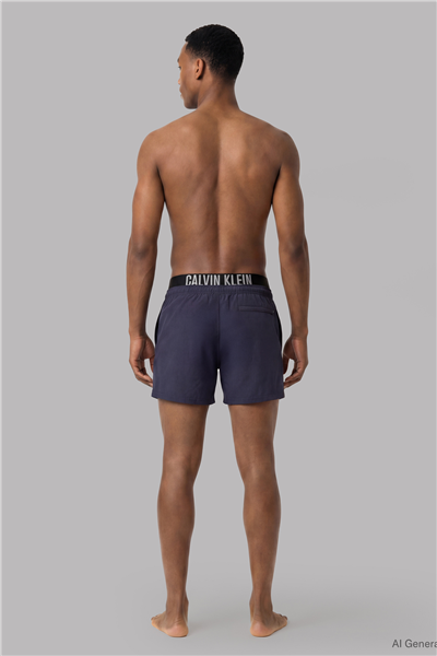 Calvin Klein Medium Drawstring Bo Erkek Şort Mayo Çok Renkli
