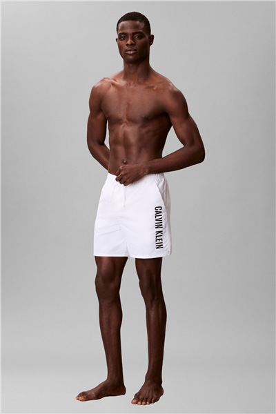 Calvin Klein Medium Drawstring Erkek Şort Mayo Beyaz