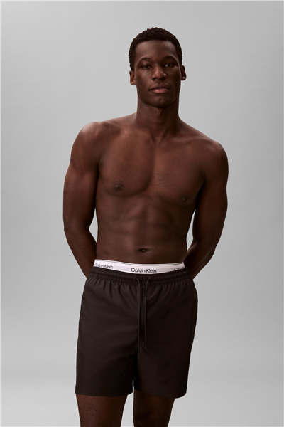 Calvin Klein Medium Drawstring Erkek Şort Mayo Siyah