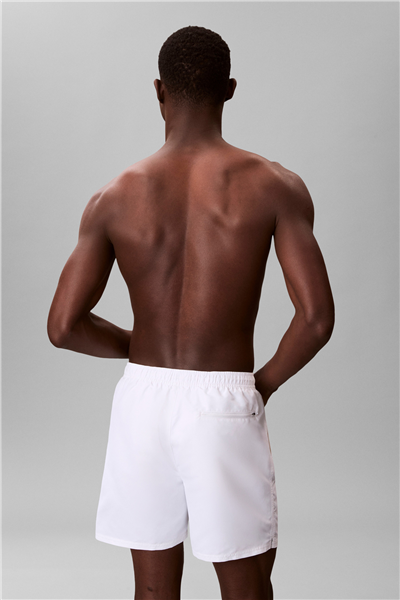 Calvin Klein Medium Drawstring Erkek Şort Mayo Beyaz