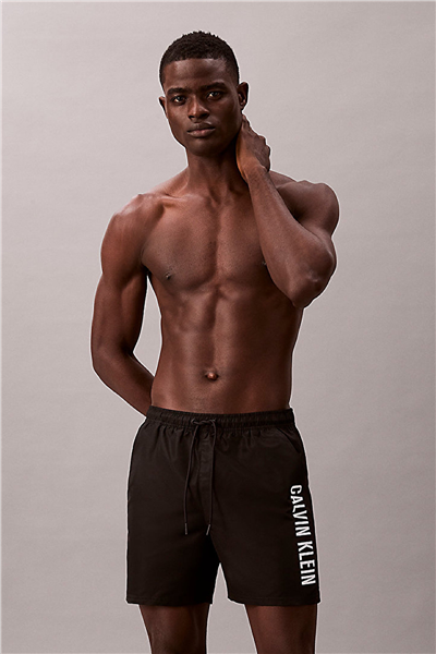 Calvin Klein Medium Drawstring Erkek Şort Mayo Siyah