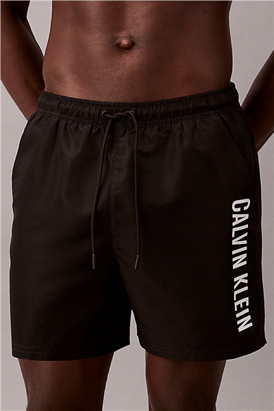 Calvin Klein Medium Drawstring Erkek Şort Mayo Siyah