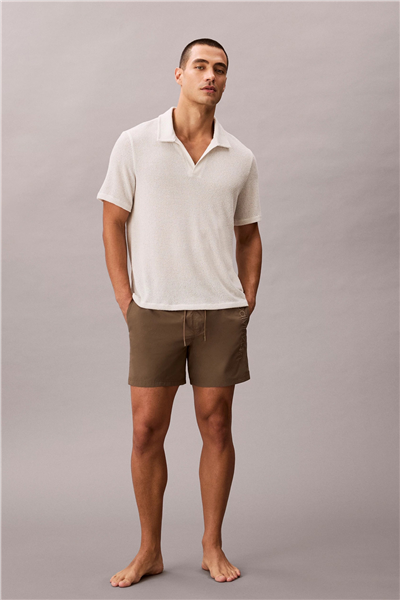 Calvin Klein Medium Drawstring Erkek Şort Mayo Gri