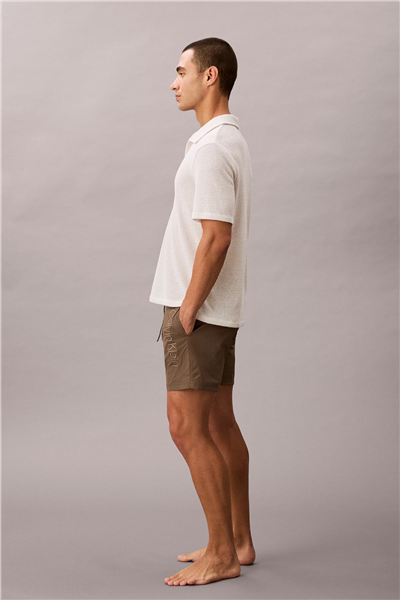 Calvin Klein Medium Drawstring Erkek Şort Mayo Gri