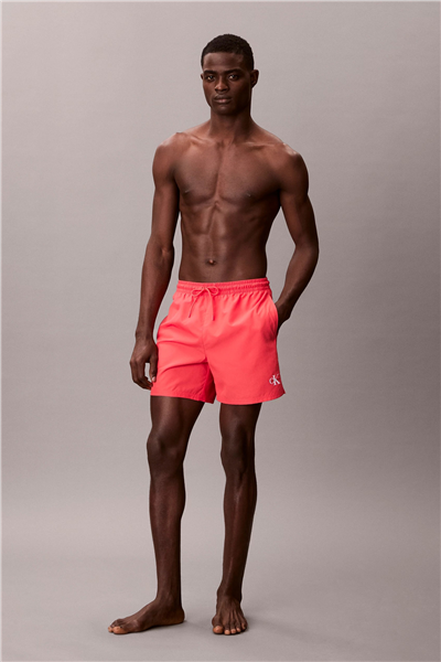 Calvin Klein Medium Drawstring Wa Erkek Şort Mayo Pembe