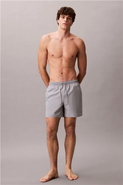 Calvin Klein Medium Drawstring Wa Erkek Şort Mayo Gri