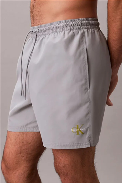 Calvin Klein Medium Drawstring Wa Erkek Şort Mayo Gri
