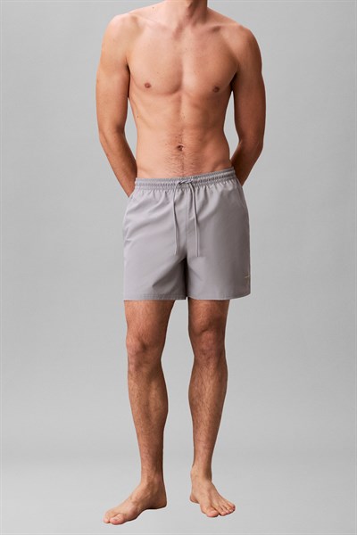 Calvin Klein Medium Drawstring Wa Erkek Şort Mayo Gri