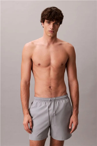 Calvin Klein Medium Drawstring Wa Erkek Şort Mayo Gri
