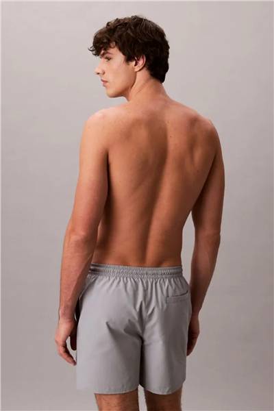Calvin Klein Medium Drawstring Wa Erkek Şort Mayo Gri