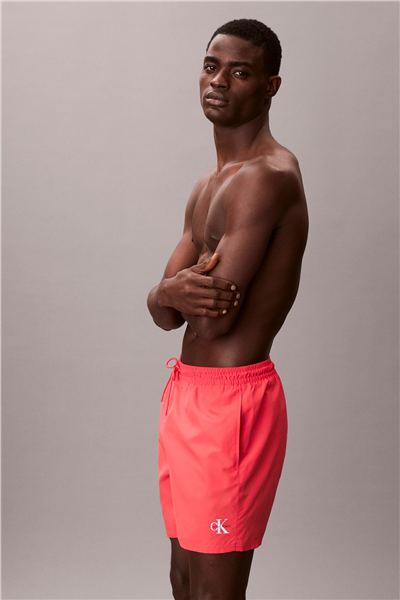 Calvin Klein Medium Drawstring Wa Erkek Şort Mayo Pembe