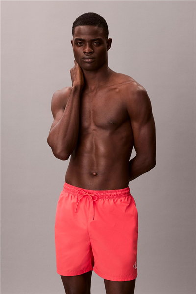 Calvin Klein Medium Drawstring Wa Erkek Şort Mayo Pembe