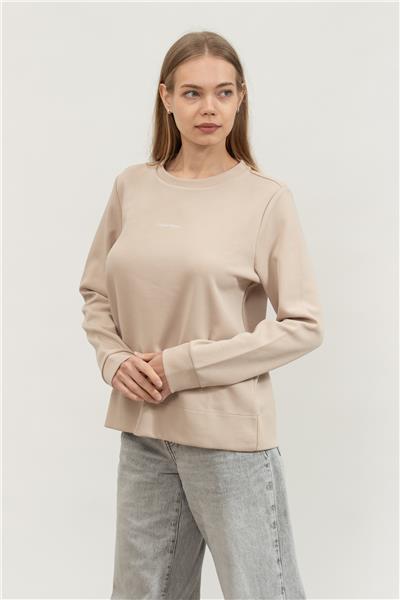 Calvin Klein Micro Logo Ess Kadın Bisiklet Yaka Sweatshirt