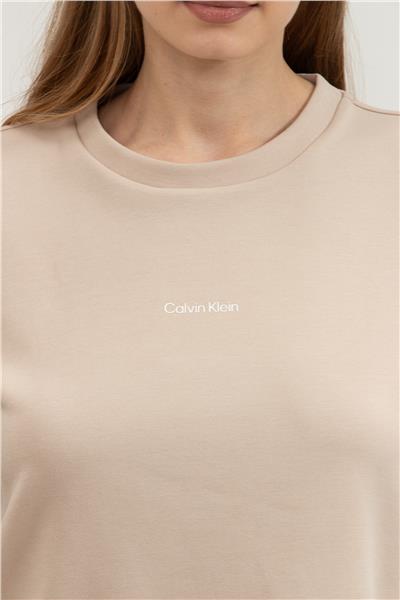Calvin Klein Micro Logo Ess Kadın Bisiklet Yaka Sweatshirt