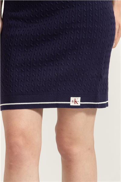 Calvin Klein Microcable Mini Skir Kadın Etek