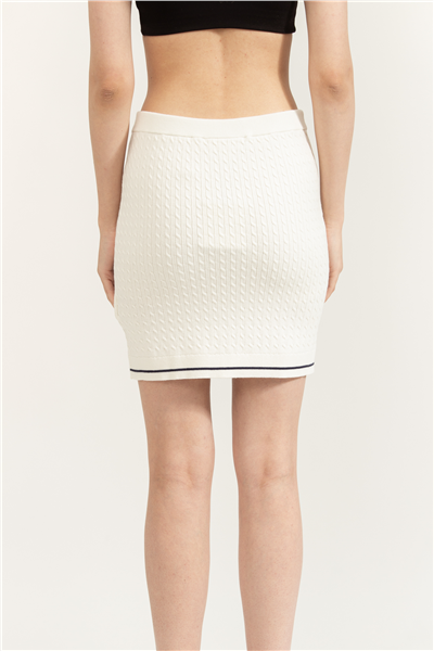 Calvin Klein Microcable Mini Skir Kadın Etek
