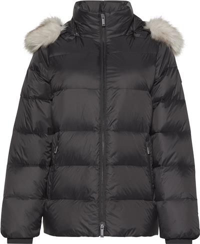 Calvin Klein Mid Down Jacket With Fur Kadın Mont