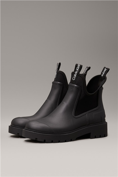 Calvin Klein Mid Rainboot Chelsea Kadın Bot Siyah