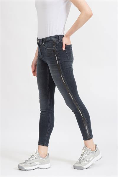 Calvin Klein Mid Rise Skinny Ankle Kadın Jean Pantolon Lacivert