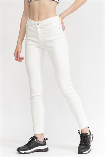 Calvin Klein Mid Rise Skinny Kadın Jean Pantolon Lacivert