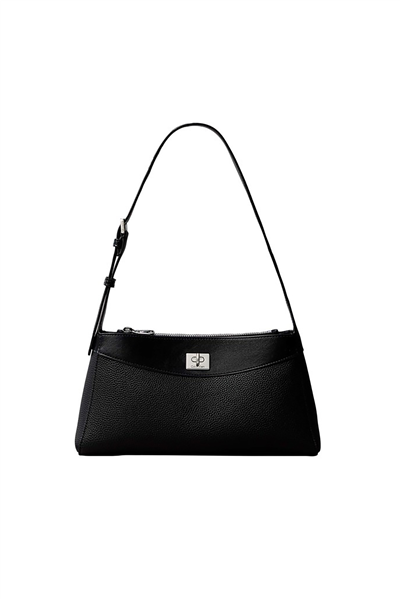 Calvin Klein Mix Media Shoulder Bag Kadın Omuz Çantası Siyah