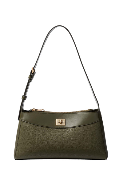 Calvin Klein Mix Media Shoulder Bag Kadın Omuz Çantası Yeşil