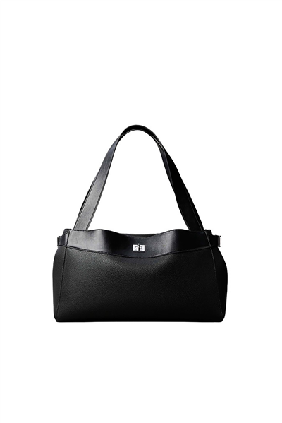 Calvin Klein Mix Media Work Tote Kadın Mini Omuz Çantası Siyah