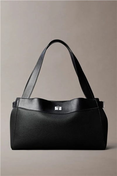 Calvin Klein Mix Media Work Tote Kadın Mini Omuz Çantası Siyah