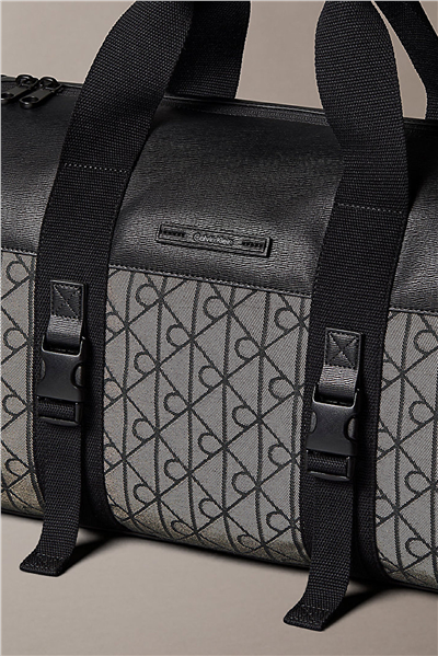 Calvin Klein Mixed Emblem Aop Duffle Erkek Spor Çantası Yeşil