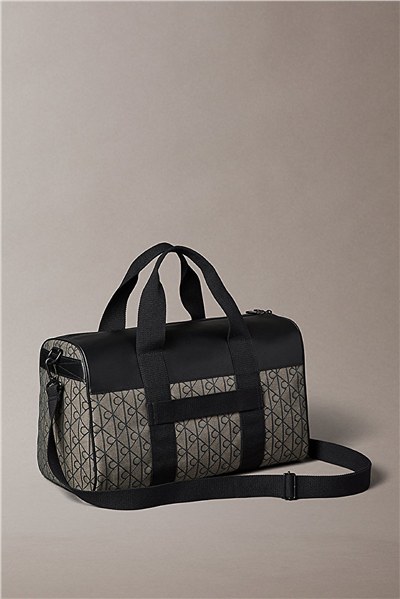 Calvin Klein Mixed Emblem Aop Duffle Erkek Spor Çantası Yeşil