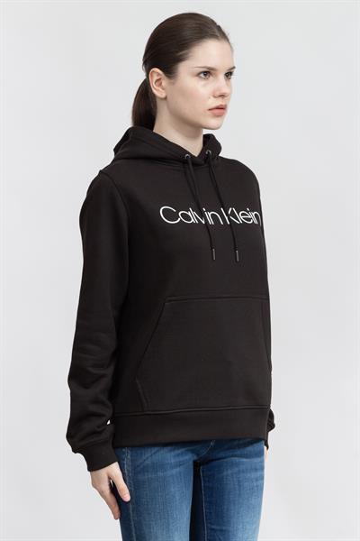 Calvin Klein Modern Essentials Kadın Kapüşonlu Sweatshirt Siyah