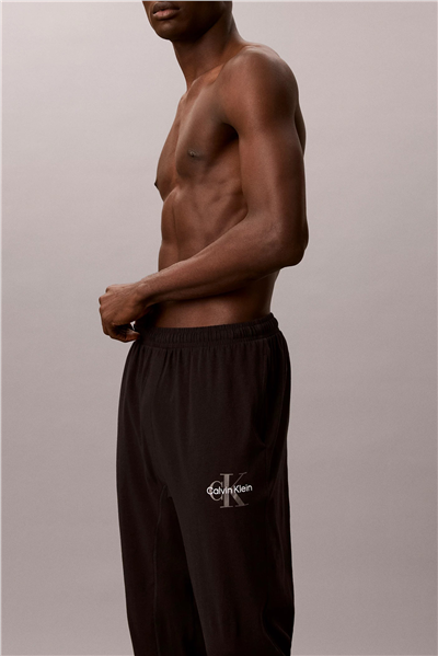 Calvin Klein Monogram Sleep Jogge Erkek Pijama Altı Siyah