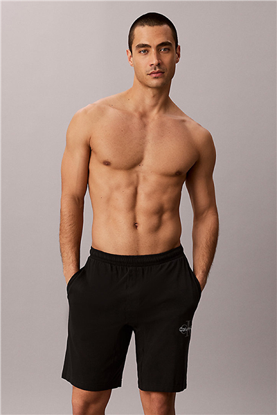Calvin Klein Monogram Sleep Short Erkek Pijama Altı Siyah