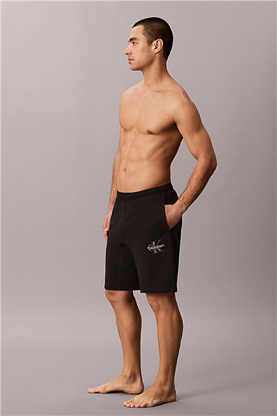 Calvin Klein Monogram Sleep Short Erkek Pijama Altı Siyah