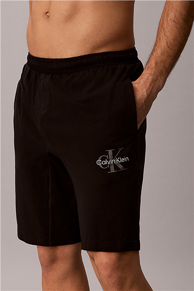 Calvin Klein Monogram Sleep Short Erkek Pijama Altı Siyah