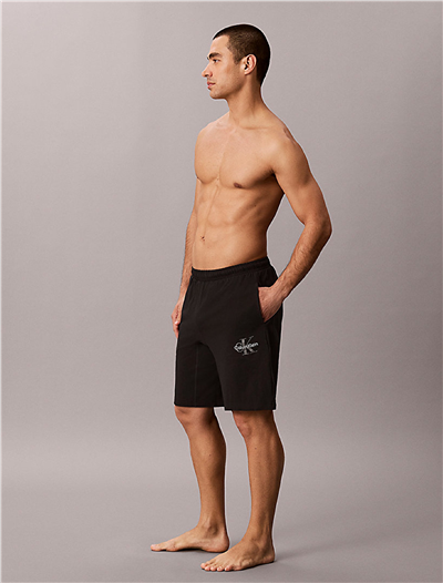 Calvin Klein Monogram Sleep Short Erkek Pijama Altı Siyah