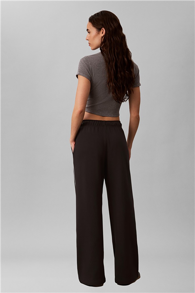 Calvin Klein Monogram Terry Contrast Piping P Kadın Eşofman Altı Siyah