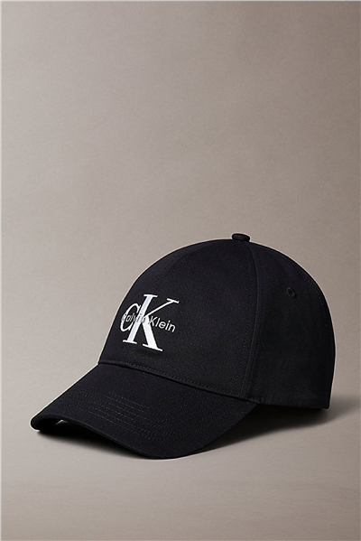 Calvin Klein Monologo Embroidery Baseball Hat Kadın Baseball Şapka Siyah