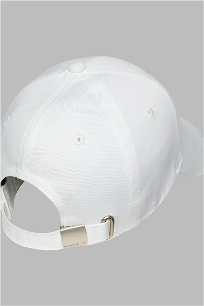 Calvin Klein Monologo Embroidery Baseball Hat Kadın Baseball Şapka Beyaz