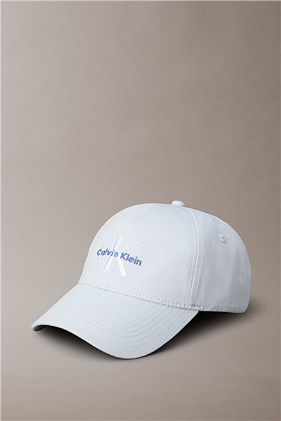 Calvin Klein Monologo Embroidery Baseball Hat Kadın Baseball Şapka Mavi